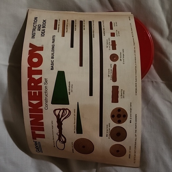 Vintage tinkertoy set with idea book - Picture 3 of 3